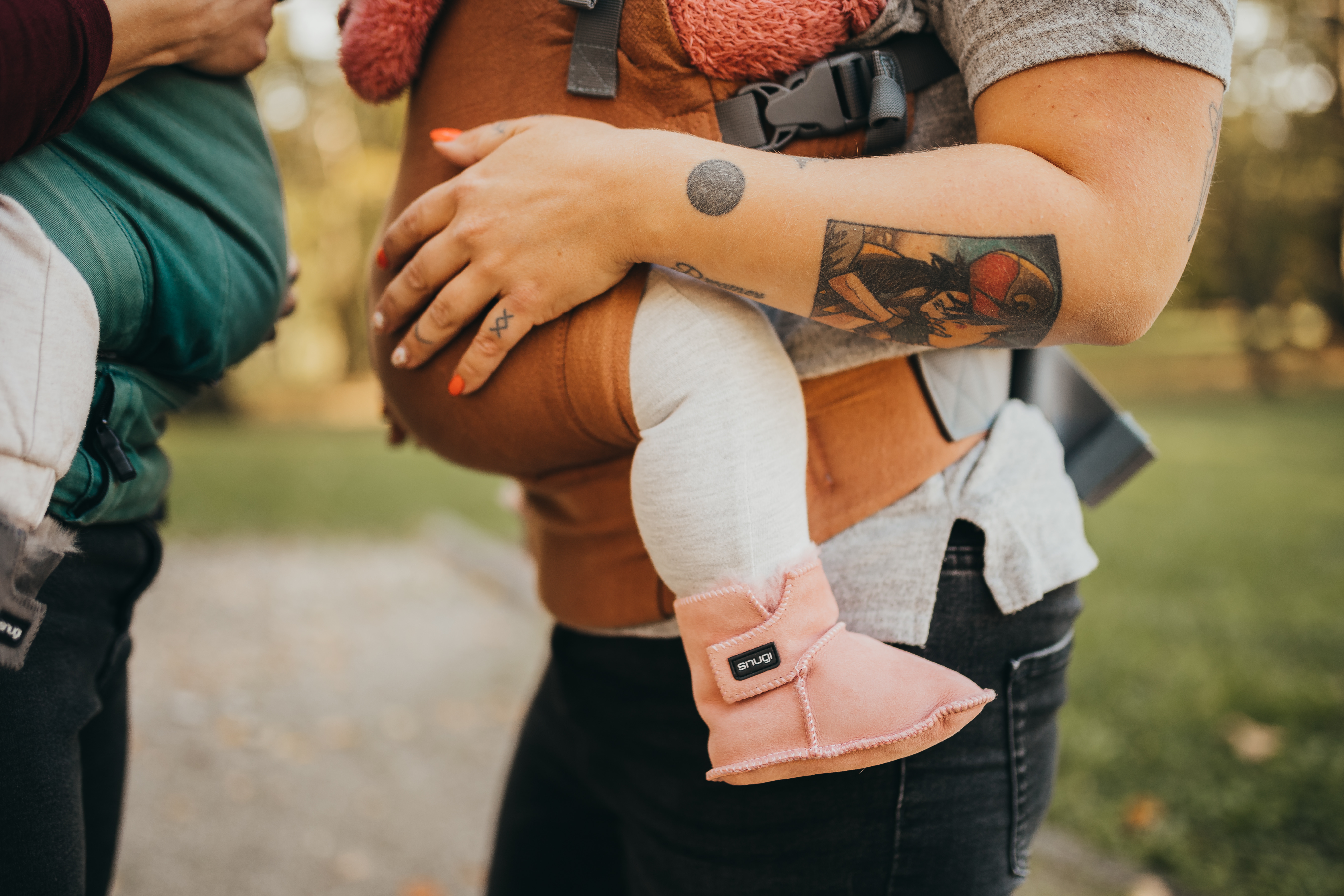 Merino škorenjčki pink